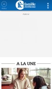 How famillechretienne.fr looks like on a mobile device such as an iPhone.