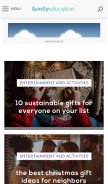 How familyeducation.com looks like on a mobile device such as an iPhone.