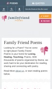 How familyfriendpoems.com looks like on a mobile device such as an iPhone.