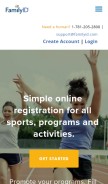 How familyid.com looks like on a mobile device such as an iPhone.