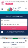 How familyvacationcritic.com looks like on a mobile device such as an iPhone.