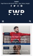 How famouswealthypeople.com looks like on a mobile device such as an iPhone.