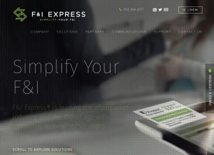 How fandiexpress.com looks like on a tablet such as an iPad.