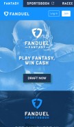 How fanduel.com looks like on a mobile device such as an iPhone.
