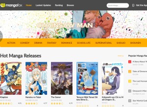 How fanfox.net looks like on a tablet such as an iPad.