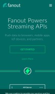 How fanout.io looks like on a mobile device such as an iPhone.