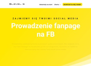 How fanpagefirmowy.pl looks like on a tablet such as an iPad.
