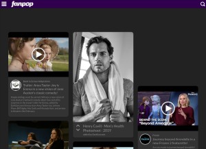 How fanpop.com looks like on a tablet such as an iPad.