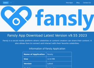 How fanslyapp.net looks like on a tablet such as an iPad.
