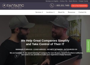 How fantasticit.com looks like on a tablet such as an iPad.