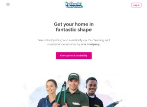 How fantasticservices.com looks like on a tablet such as an iPad.