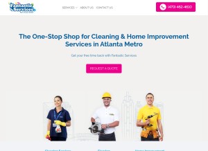 How fantasticservicesgroup.com looks like on a tablet such as an iPad.