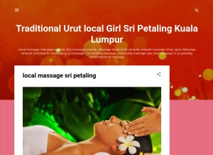 How fantasymassagekl.blogspot.com looks like on a tablet such as an iPad.