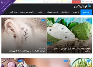 How fantricks.com looks like on a tablet such as an iPad.