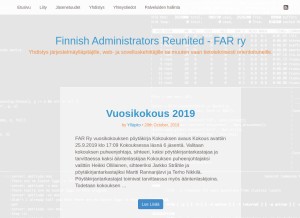 How far.fi looks like on a tablet such as an iPad.
