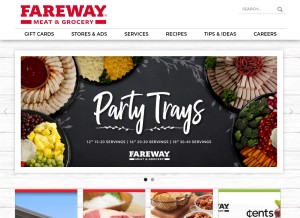 How fareway.com looks like on a tablet such as an iPad.