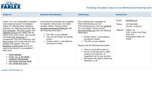 How farlex.com looks like on a tablet such as an iPad.