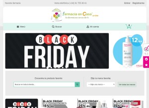 How farmaciaencasaonline.es looks like on a tablet such as an iPad.