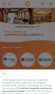 How farmaciajimenez.com looks like on a mobile device such as an iPhone.