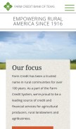 How farmcreditbank.com looks like on a mobile device such as an iPhone.