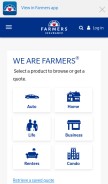 How farmers.com looks like on a mobile device such as an iPhone.