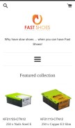 How fast-shoes.com.au looks like on a mobile device such as an iPhone.