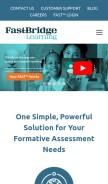How fastbridge.org looks like on a mobile device such as an iPhone.