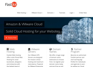 How fastdot.com looks like on a tablet such as an iPad.