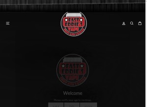 How fasteddiesvapedistro.com looks like on a tablet such as an iPad.