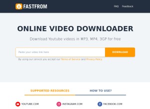 How fastfrom.com looks like on a tablet such as an iPad.