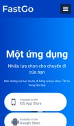 How fastgo.mobi looks like on a mobile device such as an iPhone.