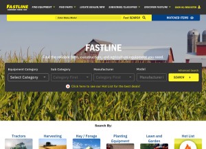 How fastline.com looks like on a tablet such as an iPad.