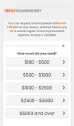 How fastloansmoney.com looks like on a mobile device such as an iPhone.