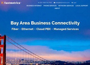 How fastmetrics.com looks like on a tablet such as an iPad.