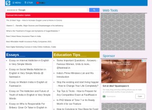 How fastread.in looks like on a tablet such as an iPad.