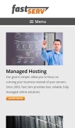How fastserv.com looks like on a mobile device such as an iPhone.