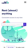 How fatllama.com looks like on a mobile device such as an iPhone.