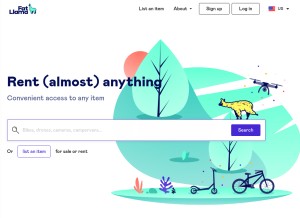 How fatllama.com looks like on a tablet such as an iPad.