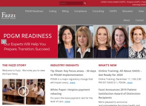 How fazzi.com looks like on a tablet such as an iPad.
