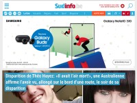 Desktop screenshot for sudinfo.be