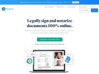 Desktop screenshot for notarize.com