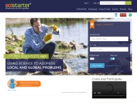 Desktop screenshot for scistarter.com
