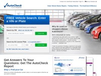 Desktop screenshot for autocheck.com