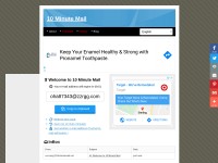 Desktop screenshot for 10minutemail.net