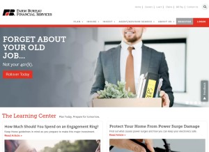 How fbfs.com looks like on a tablet such as an iPad.