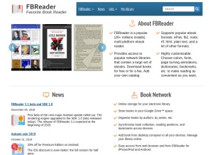 How fbreader.org looks like on a tablet such as an iPad.