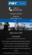 How fbttranswest.com.au looks like on a mobile device such as an iPhone.