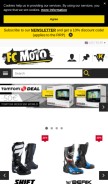 How fc-moto.de looks like on a mobile device such as an iPhone.