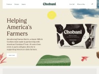 Desktop screenshot for chobani.com
