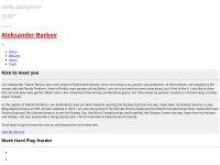Desktop screenshot for aleksanderbarkov16.com
